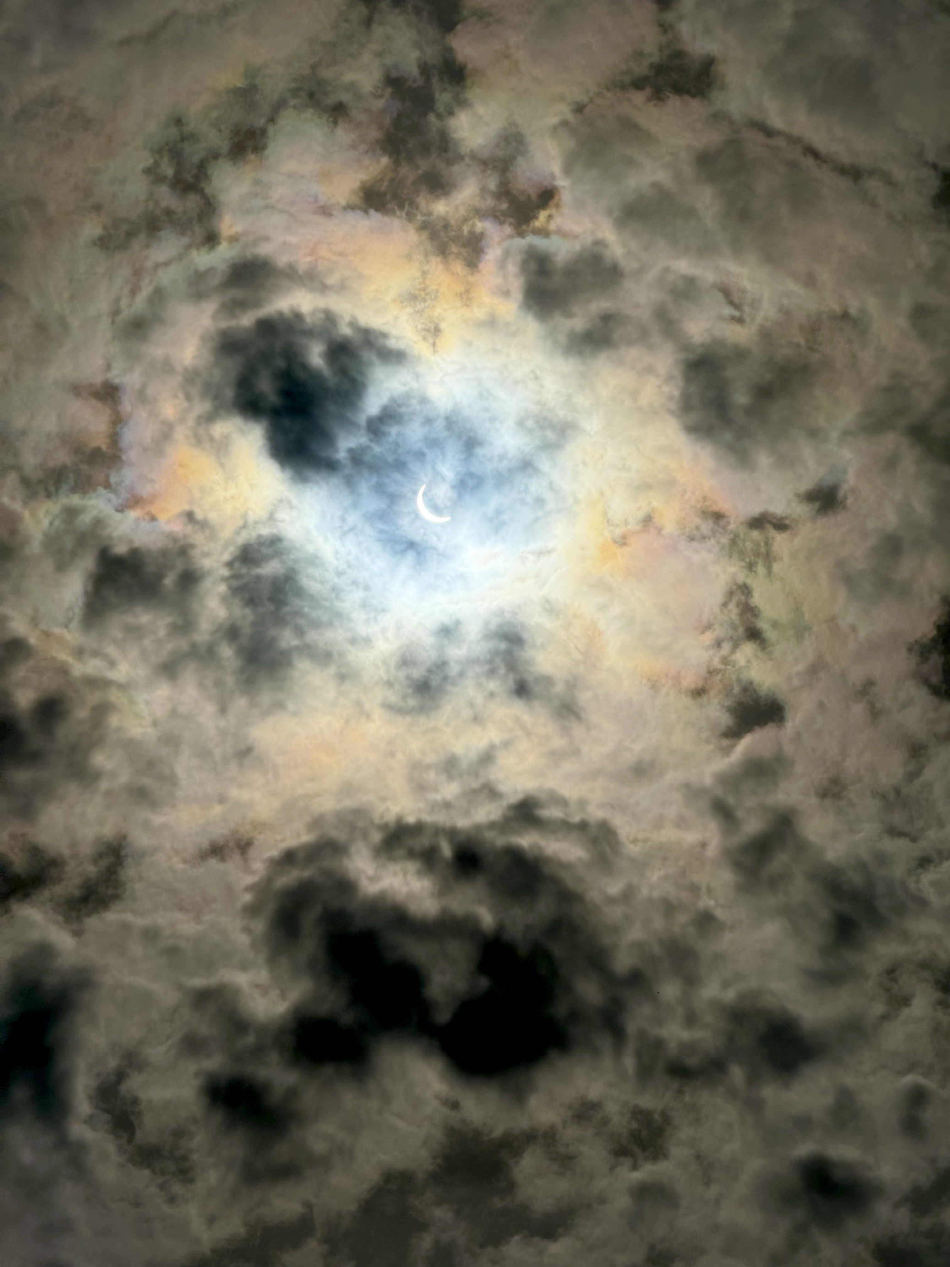 Photograph of a solar eclipse taken by Moaz Ansari